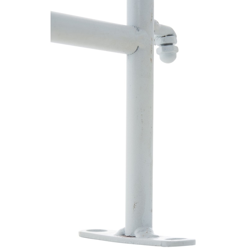 Valla blanca para jardín de charcutería