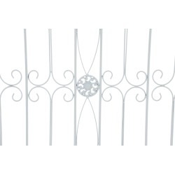 Valla blanca para jardín de charcutería