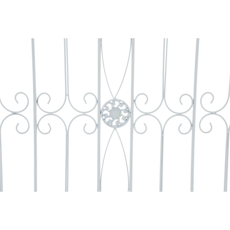 Valla blanca para jardín de charcutería