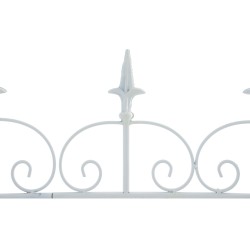 Valla blanca para jardín de charcutería