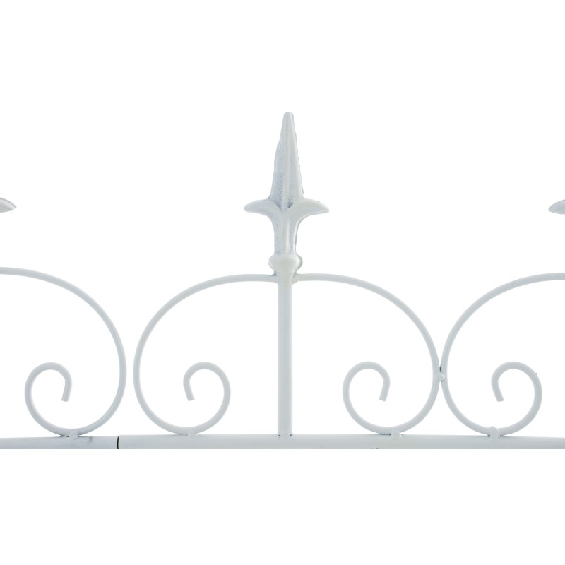 Valla blanca para jardín de charcutería
