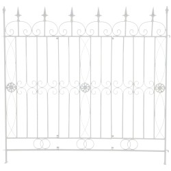 Valla blanca para jardín de charcutería