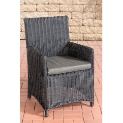 Silla Fontana / Saint Marlo antracita 5 mm negro