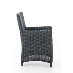 Silla Fontana / Saint Marlo antracita 5 mm negro