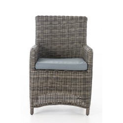 Silla Fontana / Saint Marlo gris hierro 5 mm gris mezcla