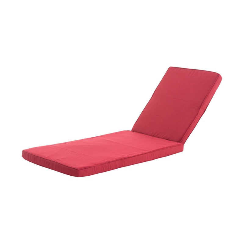 Funda de cojín rojo rubí para chaise longue Atessa/Nadi