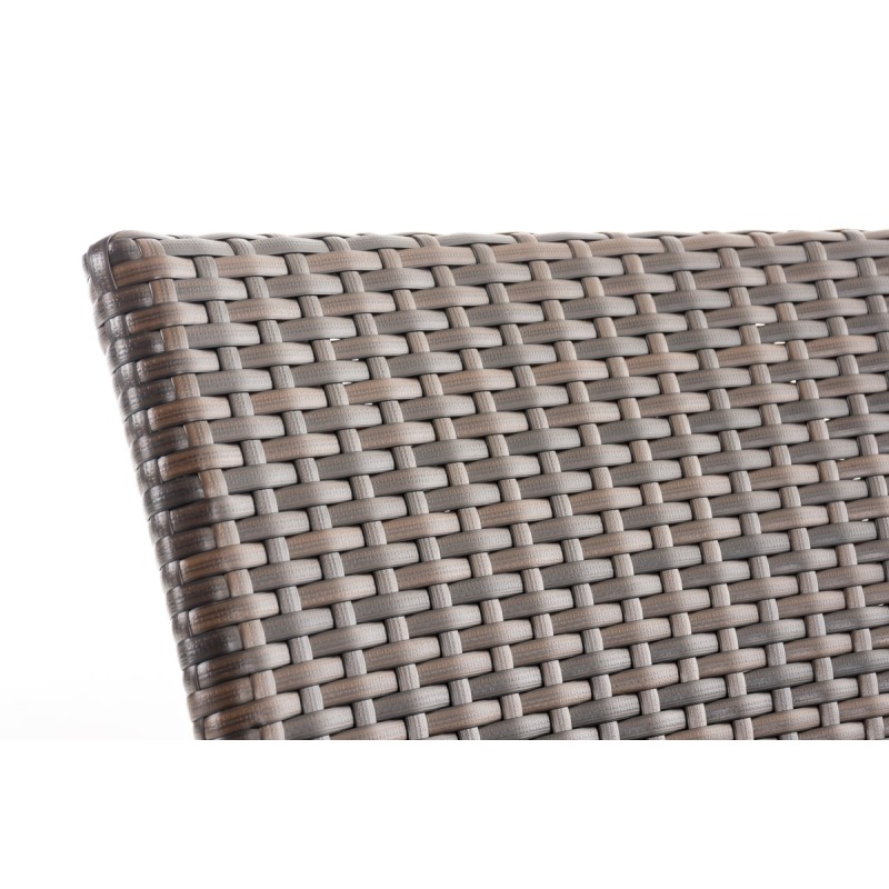 Silla Leonie en poliratán marrón