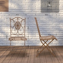 Silla Sibell, marrón antiguo