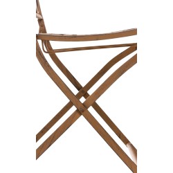 Silla Sibell, marrón antiguo