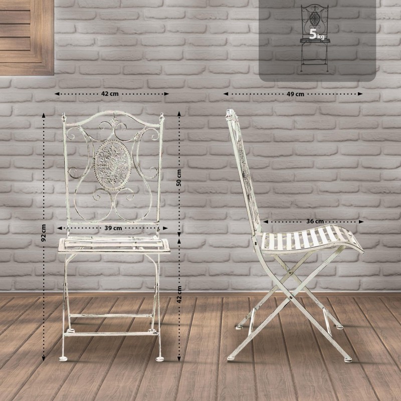 Silla Sibell, blanco antiguo