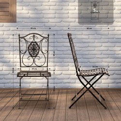 Silla de bronce Sibell