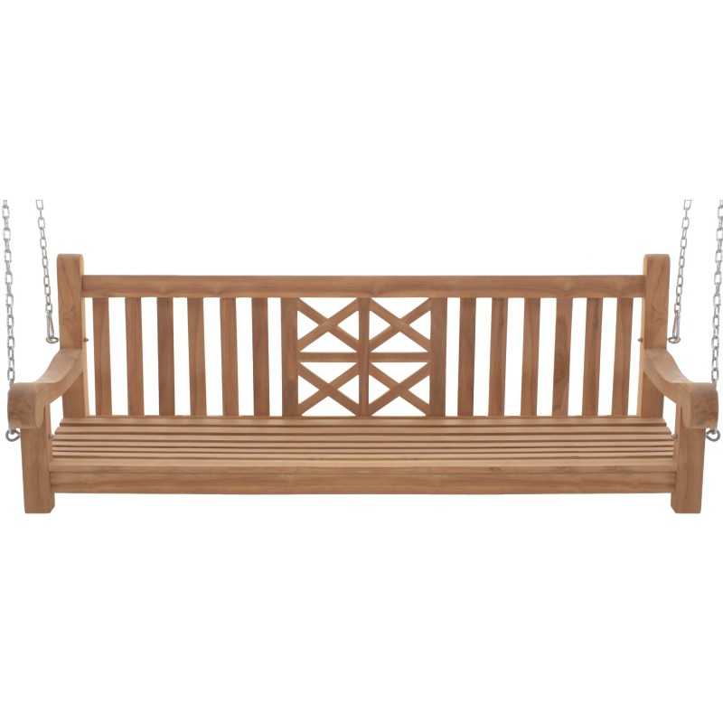 banco columpio de teca de 180 cm para granja