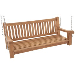 Banco colgante de teca Joyce de 150 cm