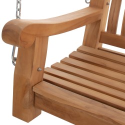 Banco colgante de teca Joyce de 150 cm