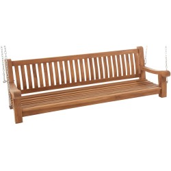 Banco colgante de teca Joyce de 200 cm
