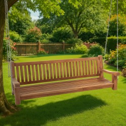 Banco colgante de teca Joyce de 200 cm