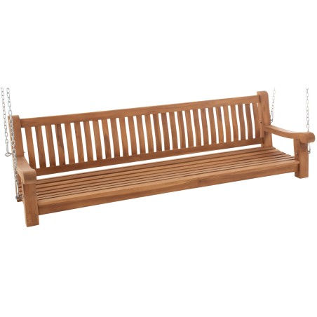 Banco colgante de teca Joyce de 220 cm