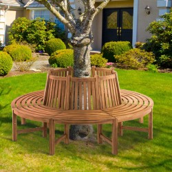 Banco de madera Novum, de aproximadamente 200 cm de teca