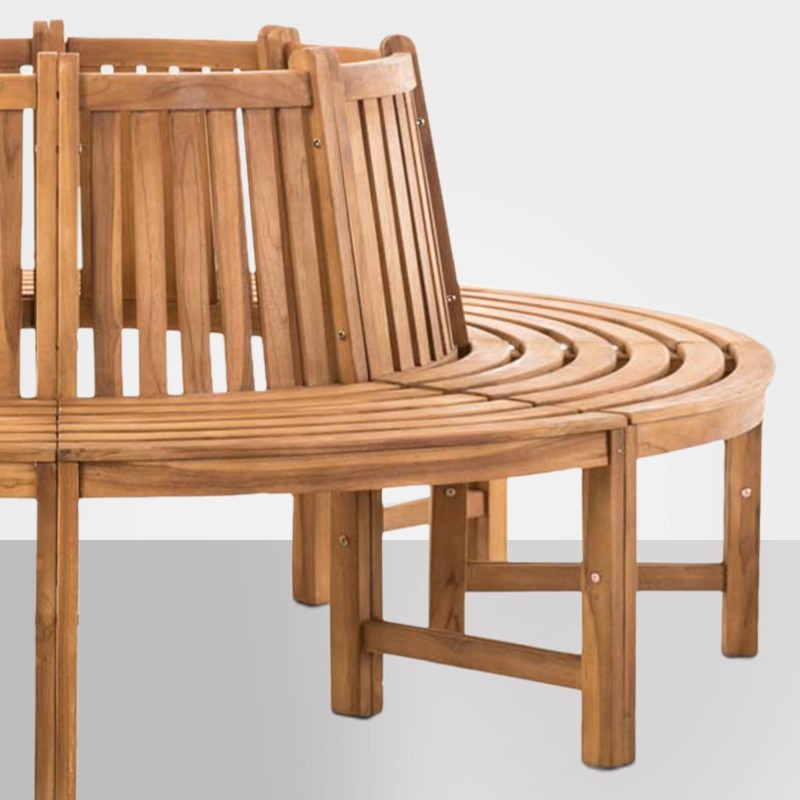 Banco de madera Novum, de aproximadamente 200 cm de teca