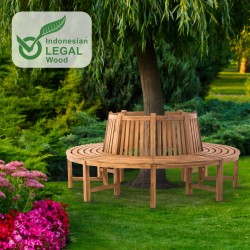 Banco de madera Novum, de aproximadamente 200 cm de teca