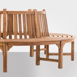 Banco de madera Novum, de aproximadamente 250 cm de teca