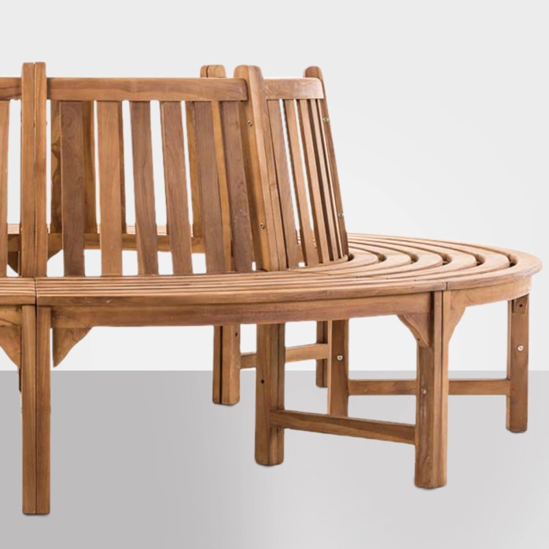 Banco de madera Novum, de aproximadamente 250 cm de teca