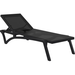 chaise longue negra del Pacífico