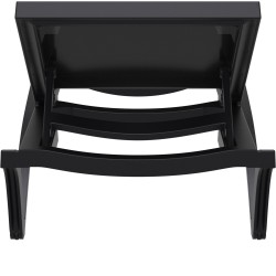 chaise longue negra del Pacífico