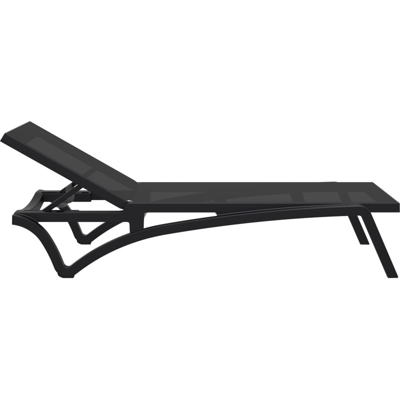 chaise longue negra del Pacífico