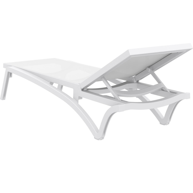 chaise longue blanca del Pacífico