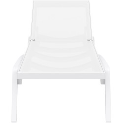 chaise longue blanca del Pacífico