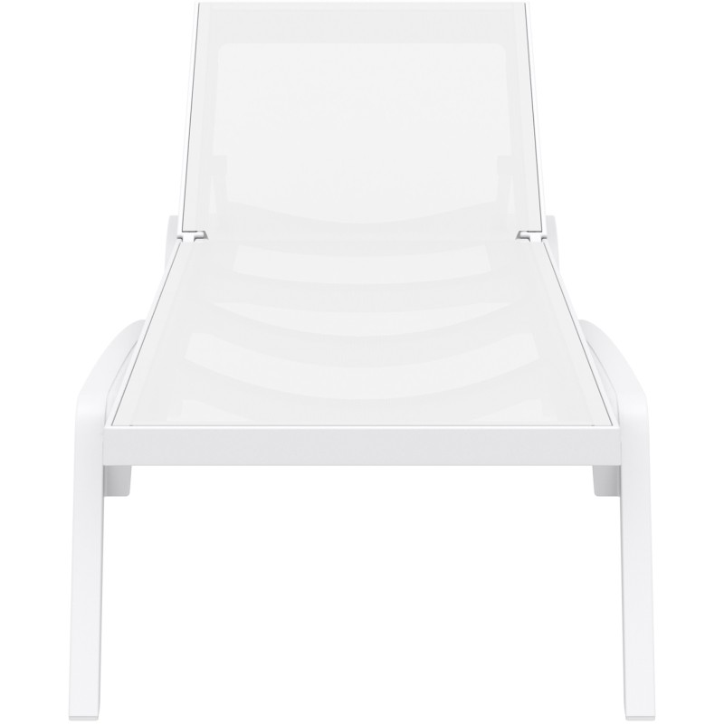 chaise longue blanca del Pacífico