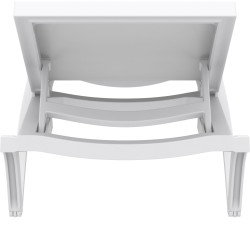 chaise longue blanca del Pacífico