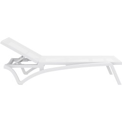 chaise longue blanca del Pacífico