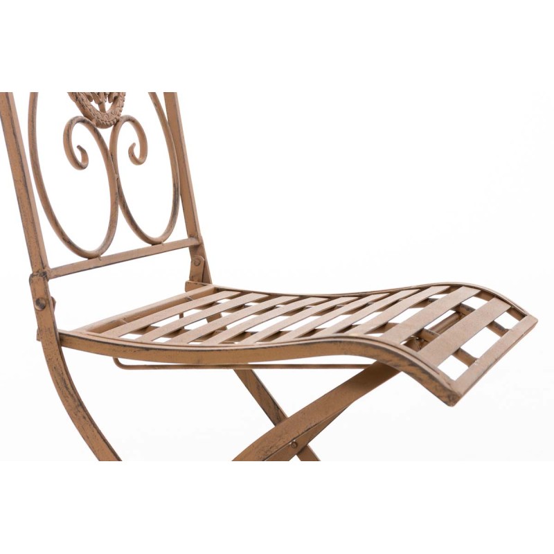 Conjunto de sillas Aldeano, color marrón antiguo