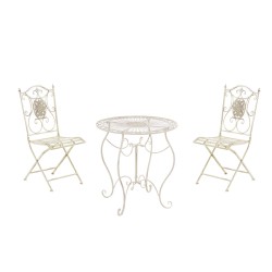 Conjunto de sillas Aldeano en color crema antiguo