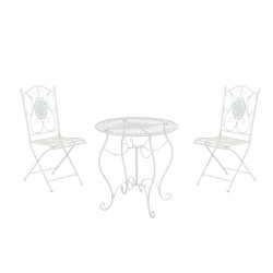 Grupo de sillas blancas de Aldeano