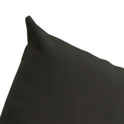 Juego de 2 fundas de cojín para chaise longue Burano color antracita