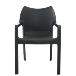 diva de la silla gris oscuro