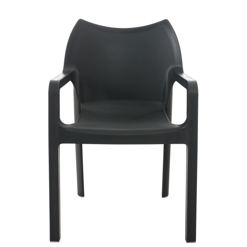 diva de la silla gris oscuro