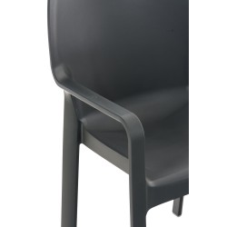 diva de la silla gris oscuro