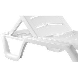 Juego de 4 sillones blancos estilo Bahamas