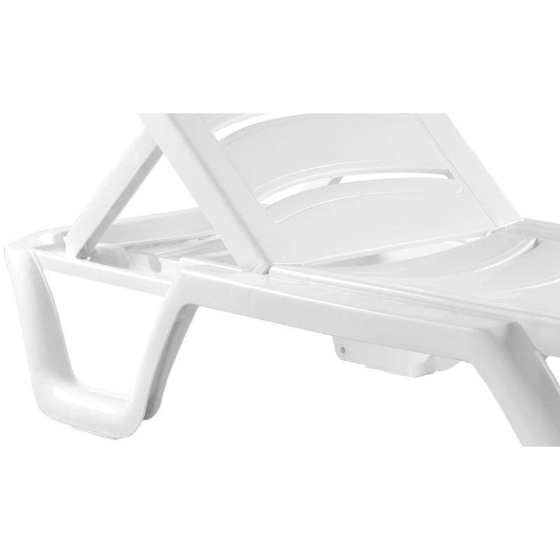 Juego de 4 sillones blancos estilo Bahamas