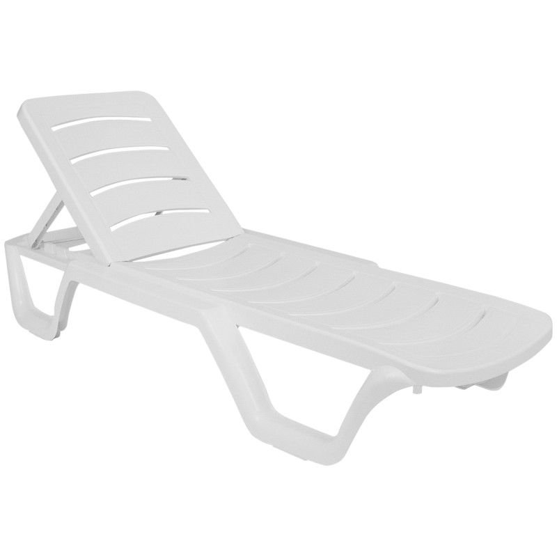 Juego de 4 sillones blancos estilo Bahamas