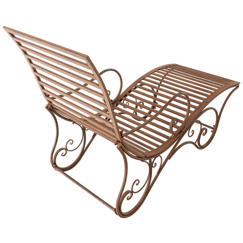 Chaise longue de jardín marrón antiguo de Amiens