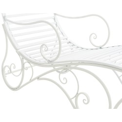 Sillón de jardín blanco Amiens