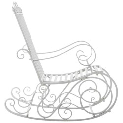 Juego de 2 mecedoras blancas Smilla