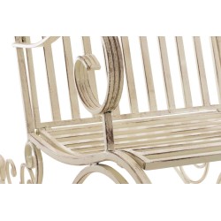 Juego de 2 mecedoras Smilla, color crema antiguo