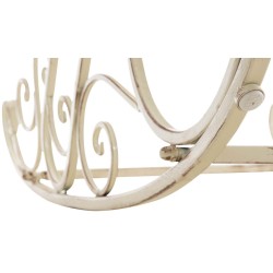 Juego de 2 mecedoras Smilla, color crema antiguo