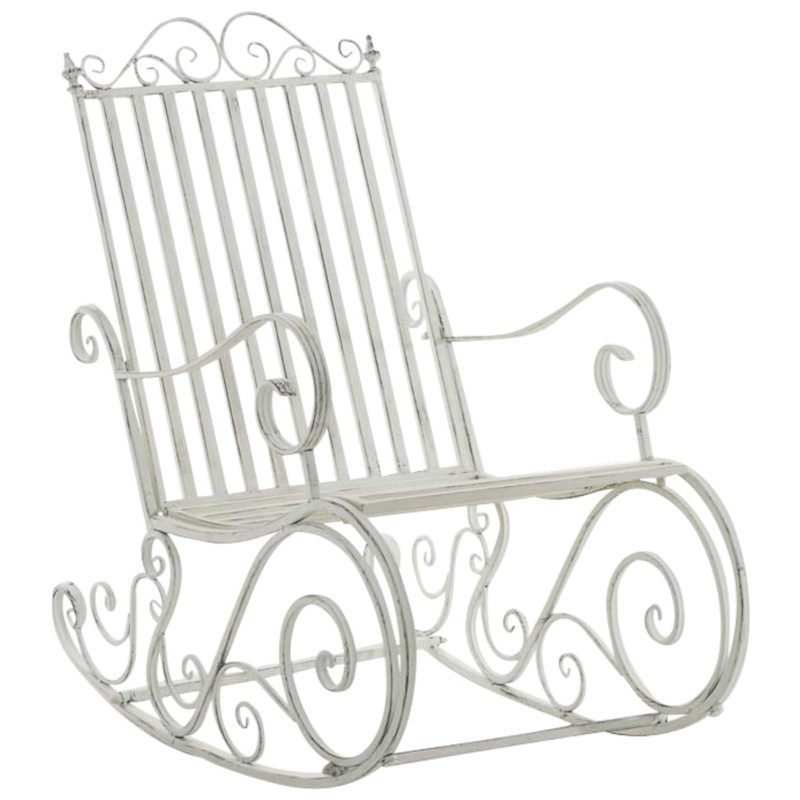 Juego de 2 mecedoras Smilla blancas antiguas